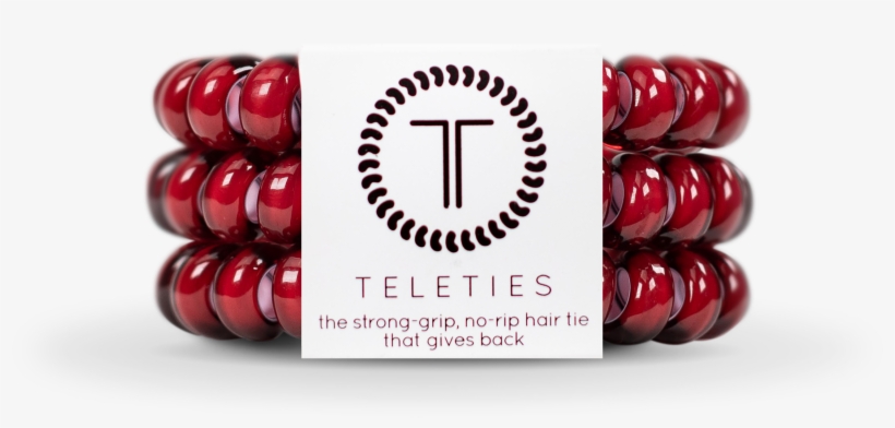 Teleties Small 3-pack Hair Tie, transparent png