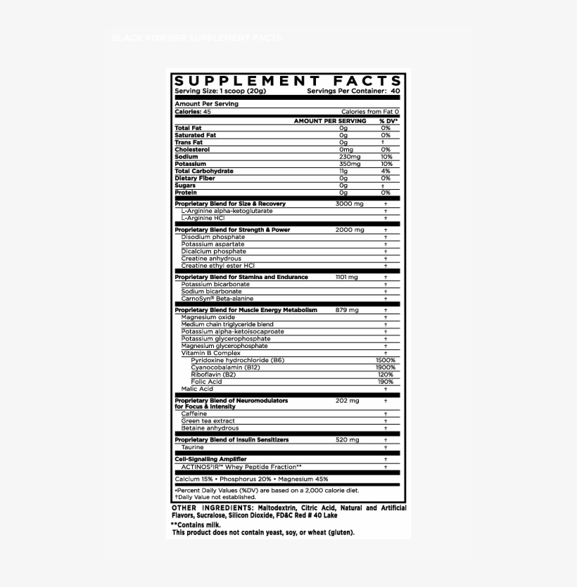 Purchase Black Powder Fruit Explosion Black Powder Pre Workout Label