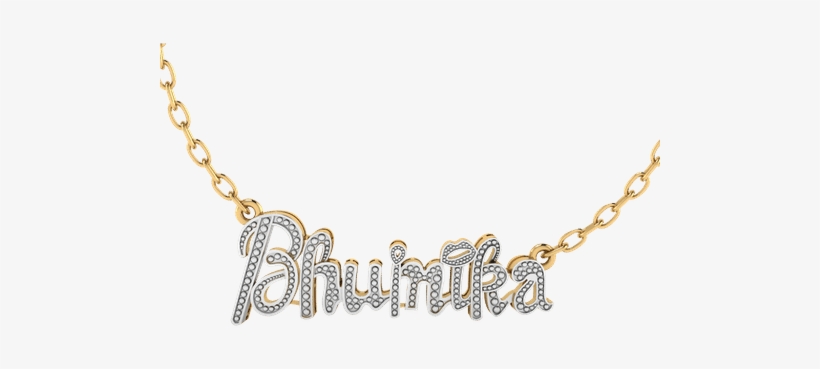 Glamourous Personalized Bling Name Necklace 1509542878uon - Chain, transparent png
