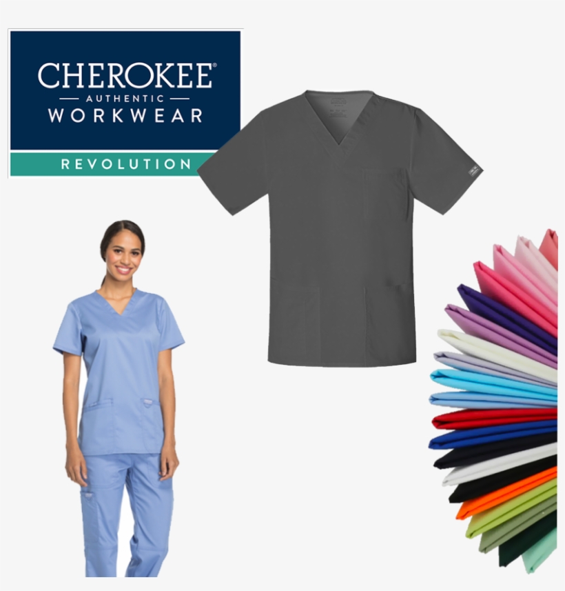 Cherokee Scrubs Womens Top, transparent png