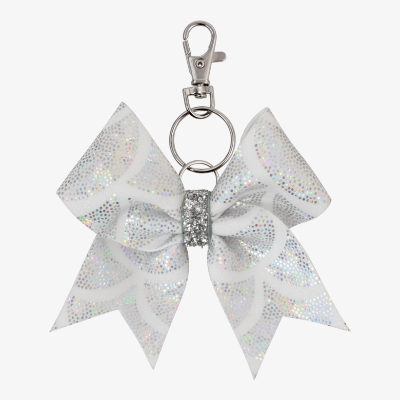 White Mermaid Scales I Love Cheer® Keyring - Keychain, transparent png