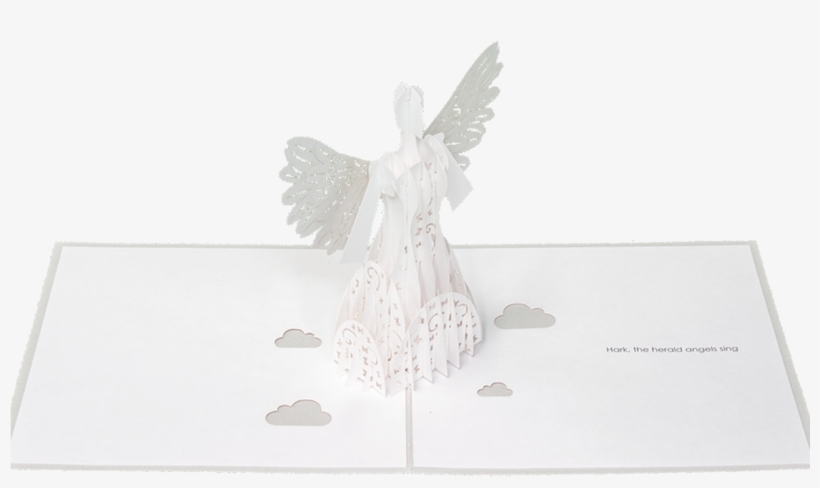 Christmas Angel Pop Up Greeting Card - Figurine, transparent png