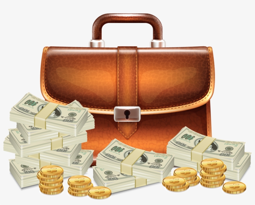 Purse Clipart Cash Bag - Man Handbag Vector, transparent png