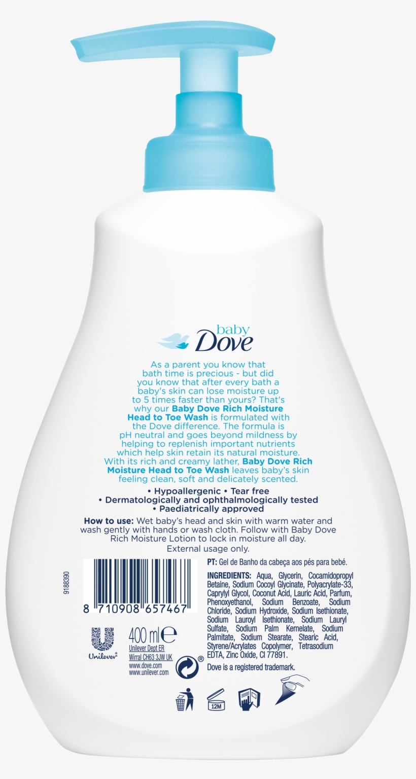 baby dove head to toe wash
