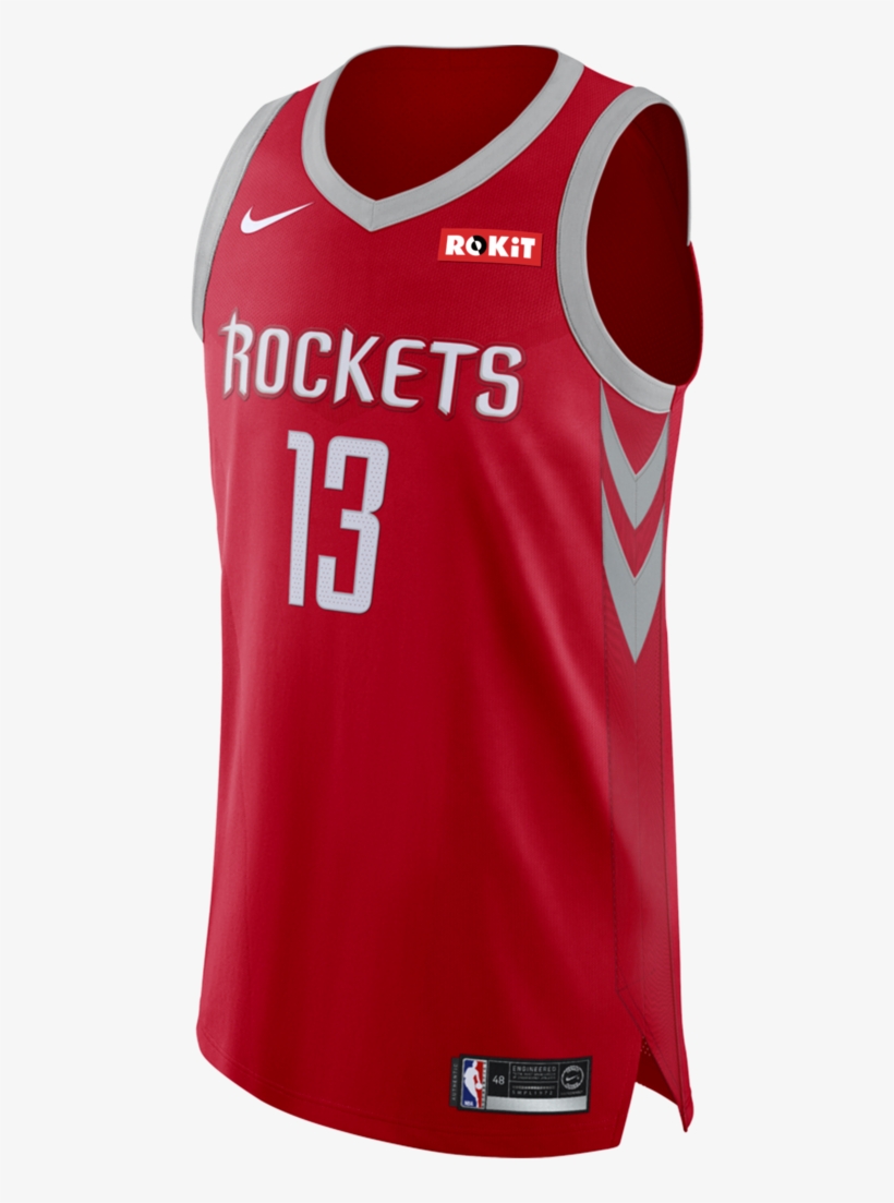 Men's Houston Rockets Nike James Harden Icon Edition - James Harden Red Jersey, transparent png