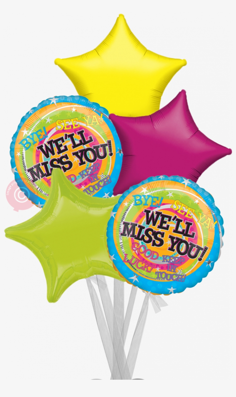 Personalised We Ll Miss You Messages Balloons - We Will Miss You Png, transparent png