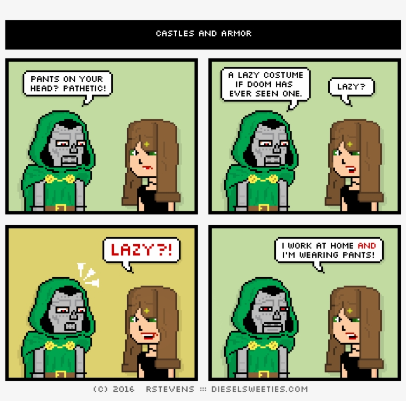 Doctor Doom, Marvel, Lil Sis, Pants On Head - Bro Don T Like That La Bro, transparent png