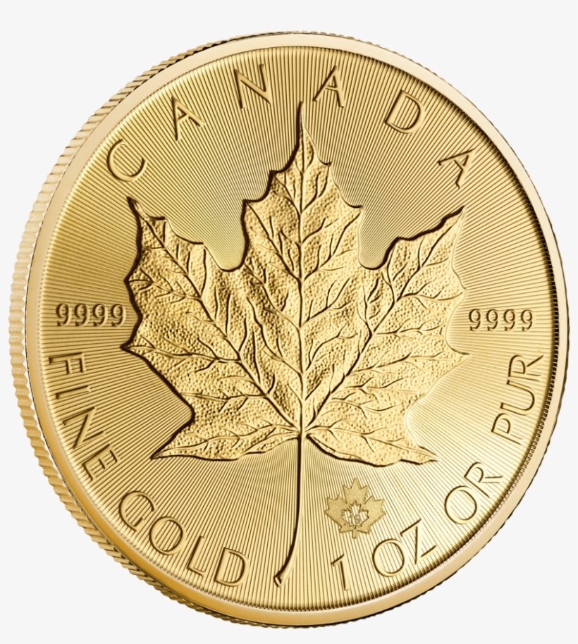 1 Oz 2019 Canadian Maple Leaf Gold Coin - Coin, transparent png
