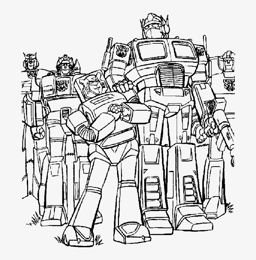 Download Transparent 700 X 765 10 Optimus Prime Bumblebee Colouring Pages PNGkit