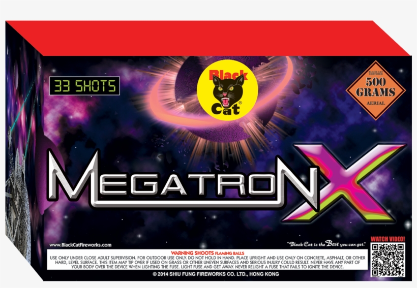 Megatron X - Black Cat Fireworks, transparent png