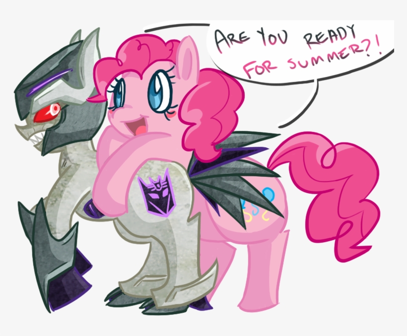 Pre Megatron Pinkie Pie Optimus Prime Kickback Soundwave - Megatron X Pinkie Pie, transparent png
