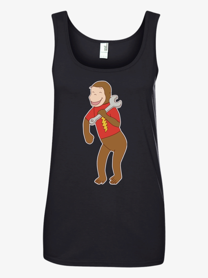 Left Handed Monkey Wrench 100% Ringspun Cotton Tank - T Shirt Programming Funny, transparent png