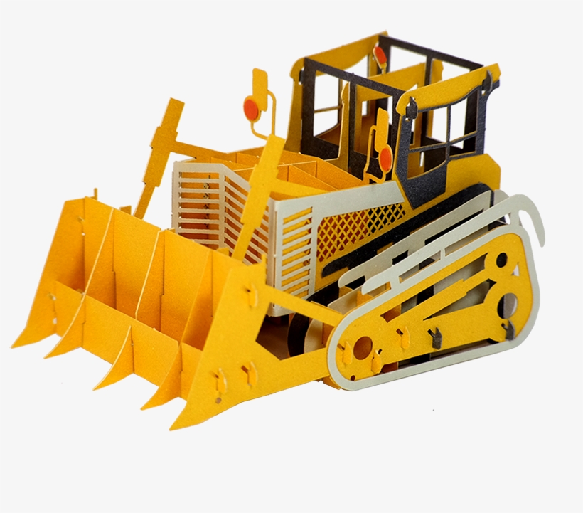 Bulldozer Encouragement Pop Up Card - Bulldozer, transparent png