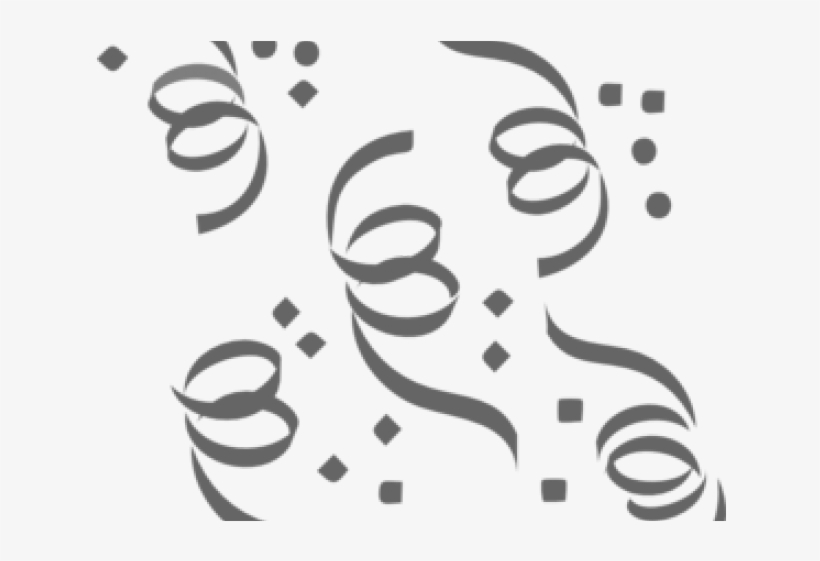 White Clipart Confetti - Orange And Blue Confetti, transparent png