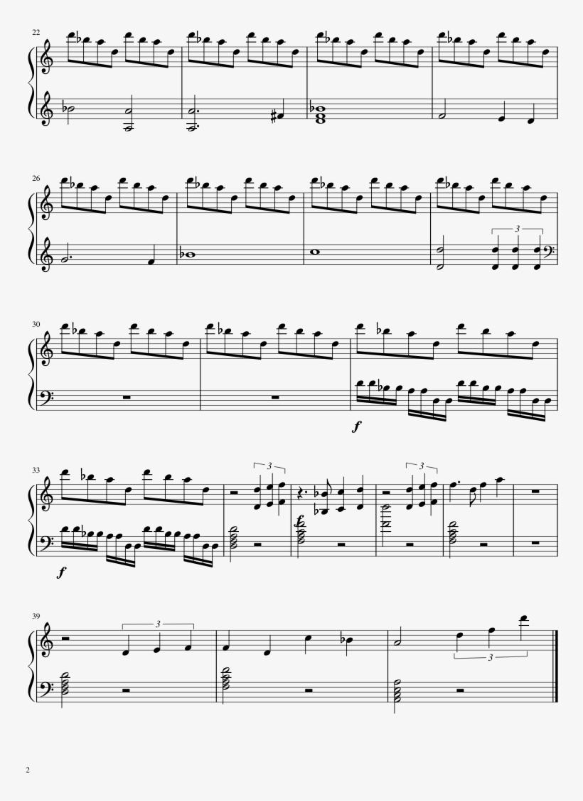 Vainglory Theme Unfinished Sheet Music Composed By - Sheet Music, transparent png