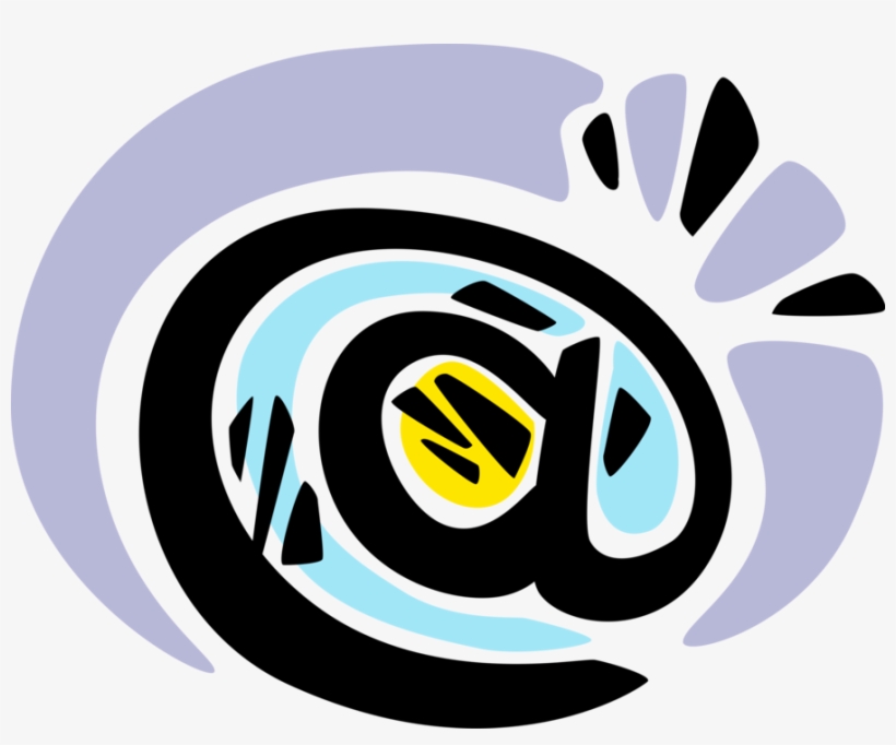 Vector Illustration Of Internet Electronic Mail Email - Circle, transparent png