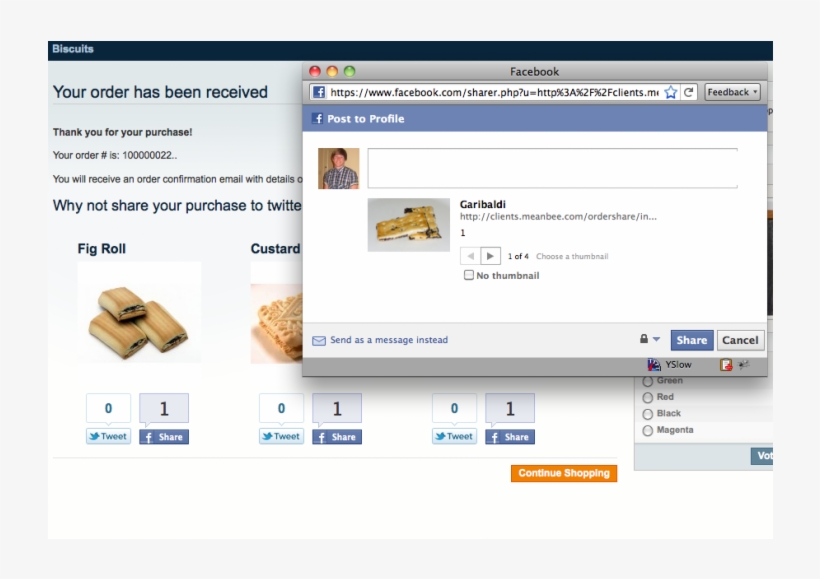 Meanbee Promote/share Order - Fig Rolls, transparent png