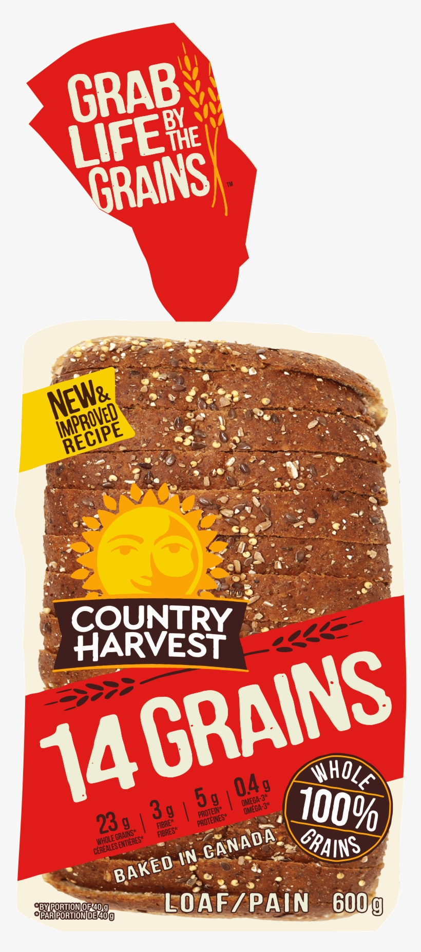 Country Harvest 14 Grains Bread Image - Chocolate, transparent png