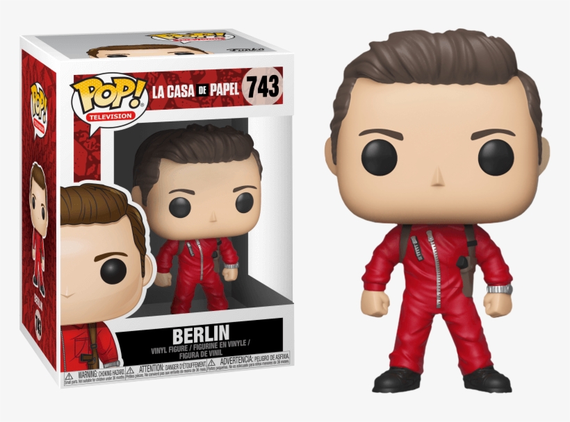 Money Heist La Casa De Papel Berlin Funko Pop Vinyl - Funko Pops De La Casa De Papel, transparent png
