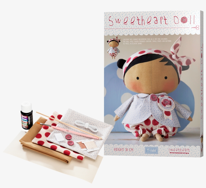 Sweetheart Doll - Tilda Kit, transparent png