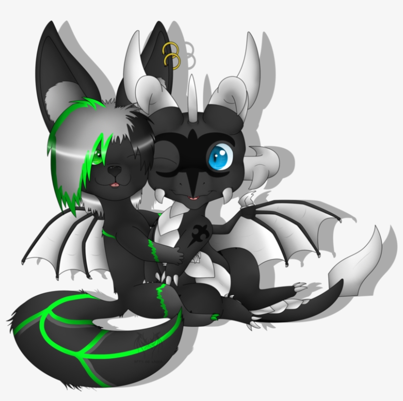 Cute Chibi Best Friends - Cartoon, transparent png