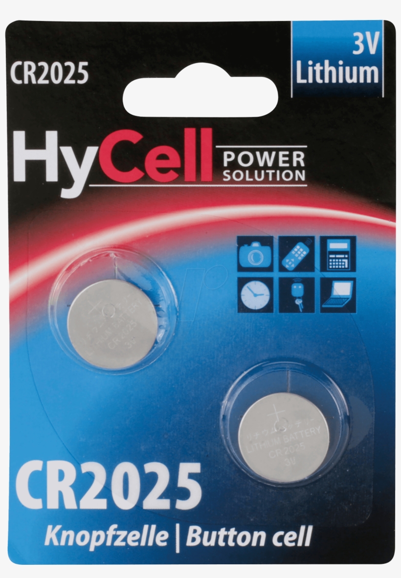 2x Ansmann Hycell Button Cell, 3 V, 20 X - Data Storage Device, transparent png