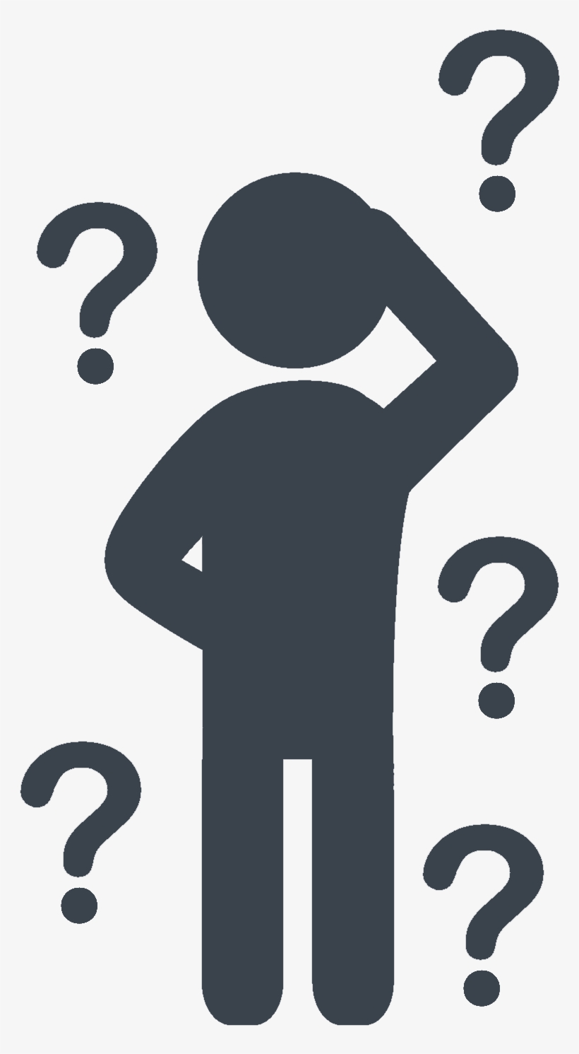 Person With Question Mark Icon - Man Question Icon, transparent png