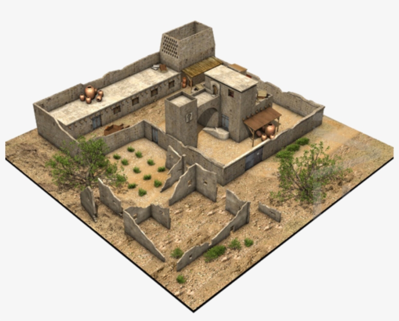 Casă Feniciană Canaanită Fortificată 02 Large Transparent - Medieval Architecture, transparent png