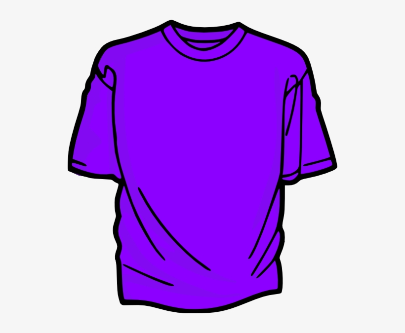 T Shirt Purple Clip Art At Clker Vector Clip Art Online - Wear Blue Anti Bullying, transparent png