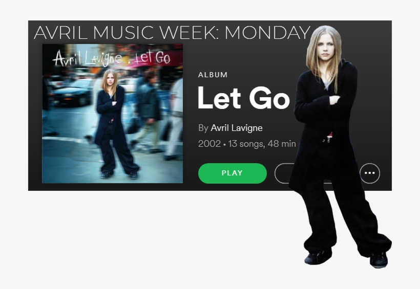 It's Monday Everyone And The Avril Lavigne Music Week - Avril Lavigne Let Go, transparent png