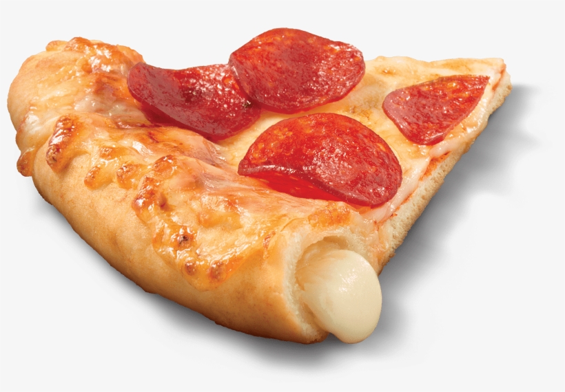 Delizzio Stuffed Crust Pizza Slice Image - Pepperoni, transparent png