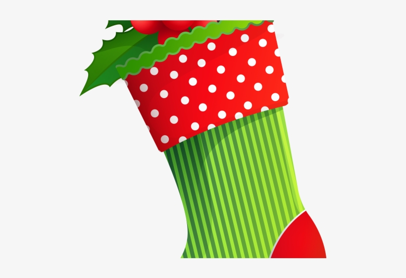 Holley Clipart Vintage Christmas Stocking - Transparent Christmas Stocking Clip Art, transparent png
