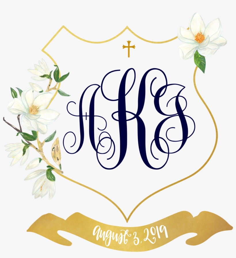 Custom Wedding Crest Illustration - Calligraphy, transparent png