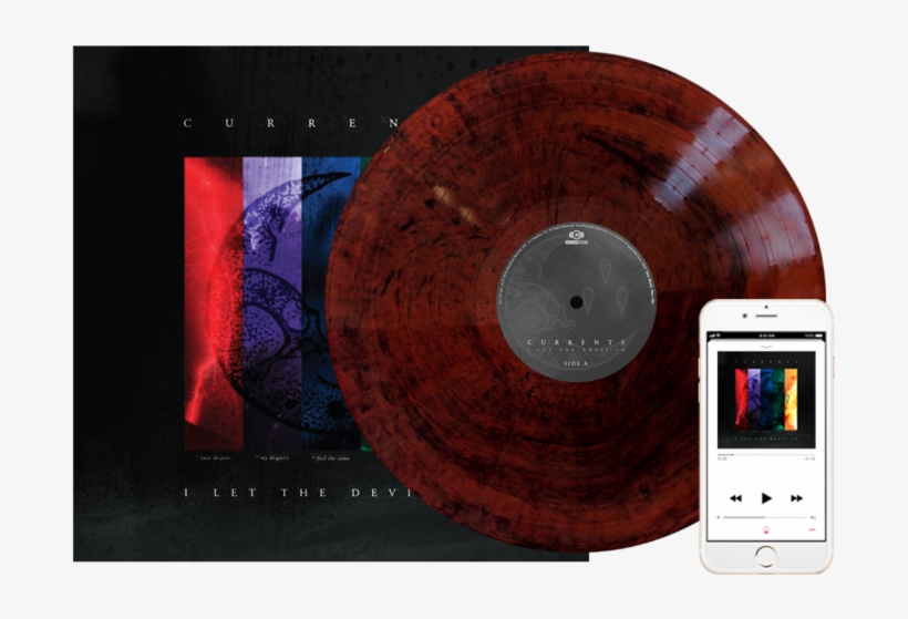 'i Let The Devil In' Red With Black Swirl Splatter - Ipod, transparent png