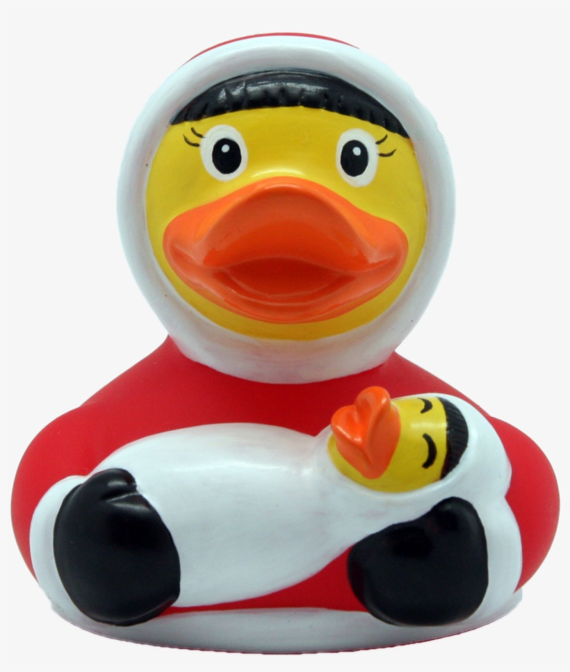 Eskimo With Baby Duck - Bath Toy, transparent png