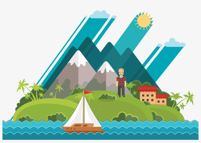 5 Steps To Career Success On The Neighbor Islands - Вектор Природа, transparent png