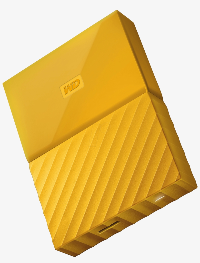 Wd 4tb My Passport Portable Hard Drive Yellow Western - Wd My Passport Hdd, transparent png