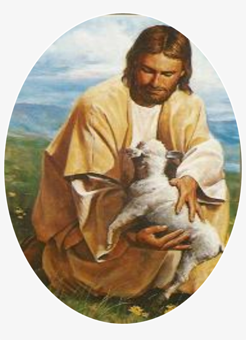 Jesus And Sheep, transparent png