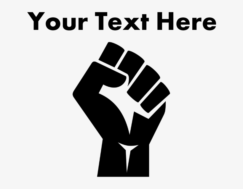 Custom Power Fist T-shirt - Sign, transparent png