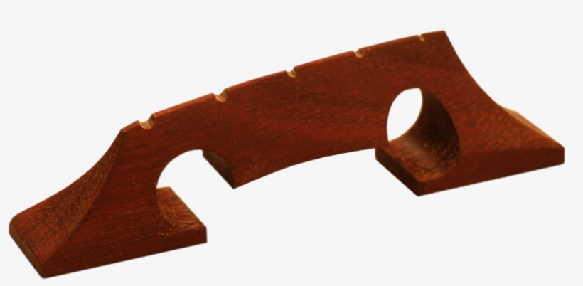 Stonefield Bass Guitar Single-piece Floating Bridge - Wood, transparent png