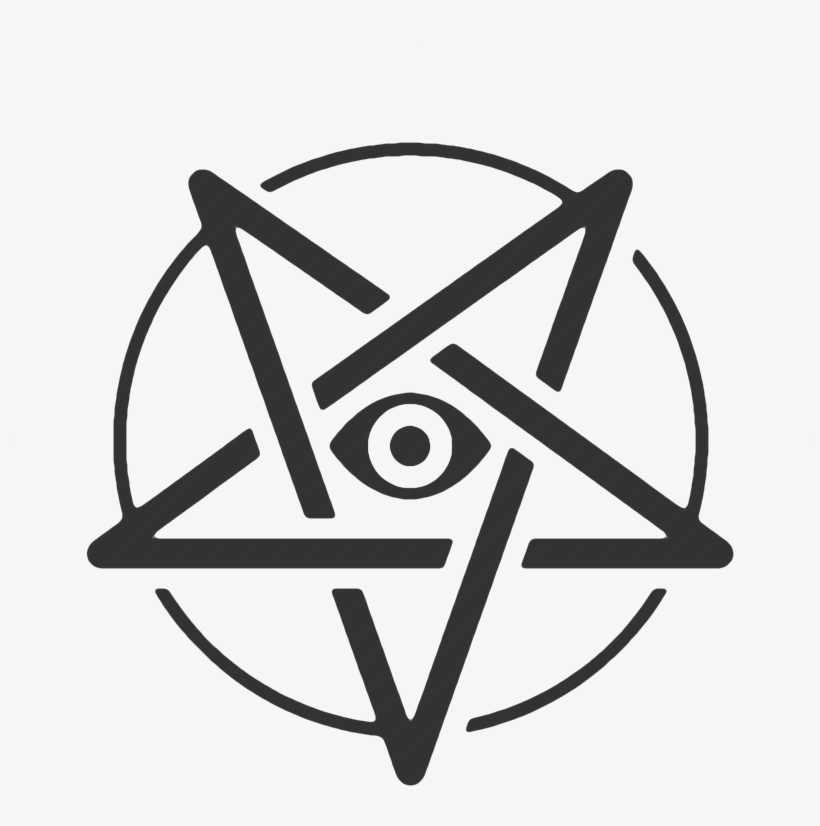 Pentagram Red, transparent png