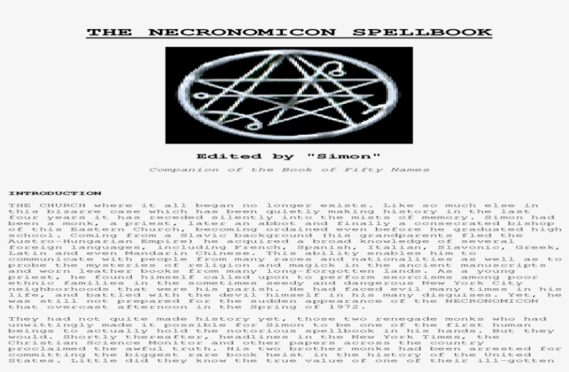 Necronomicon Spells And Rituals, transparent png
