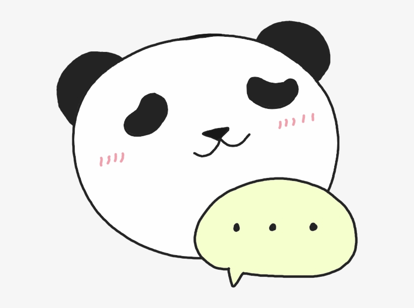 Panda Doodle For Panda Philosophy - Cartoon, transparent png