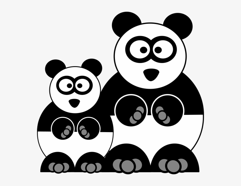 Pandas - Cartoon, transparent png