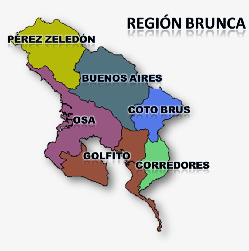 Mapa Region Brunca3 - Bolivarian University Of Chile, transparent png