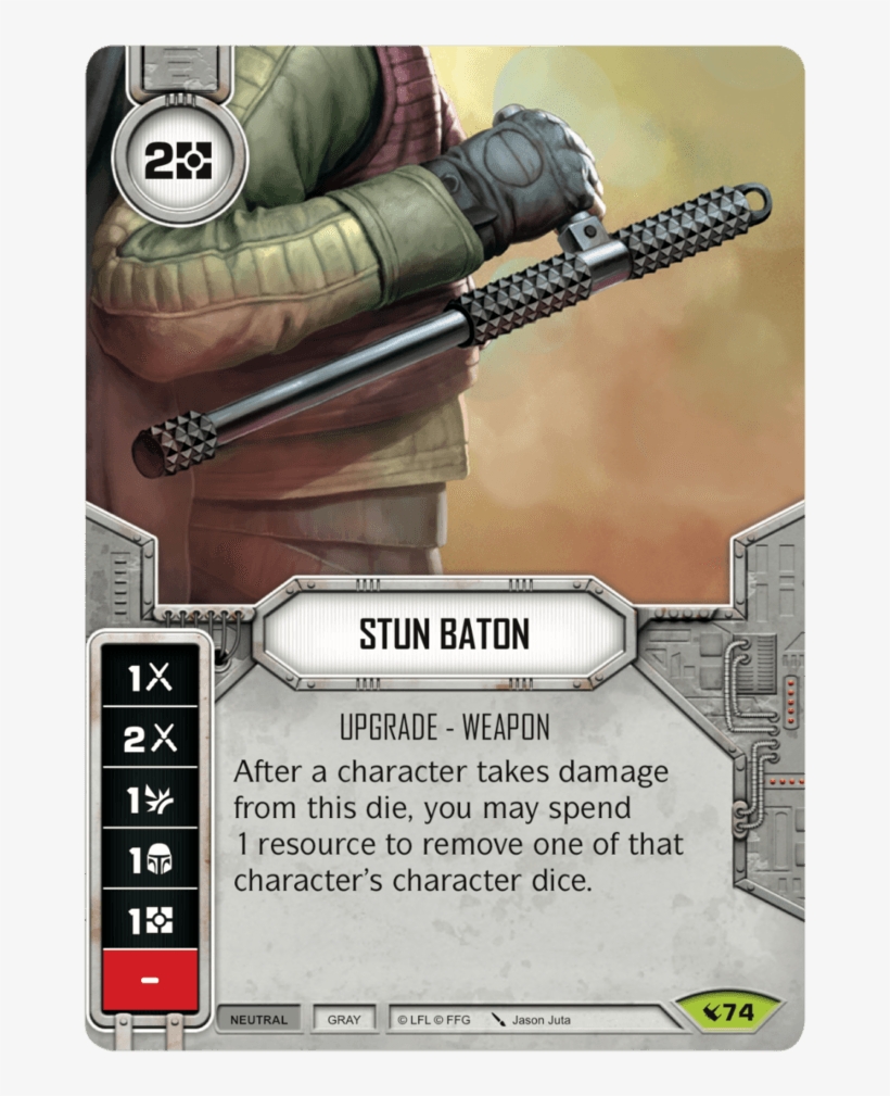 Stun Baton - Star Wars Destiny Stun Baton, transparent png