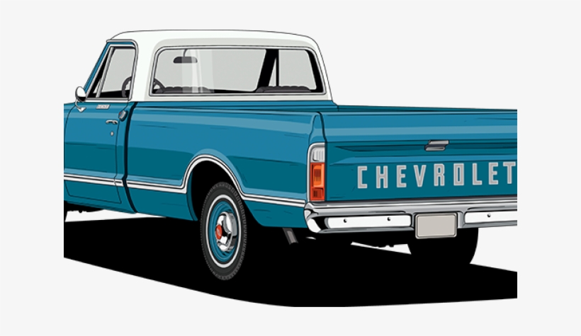 Drawn Truck Chevy Truck - Chevrolet C/k, transparent png