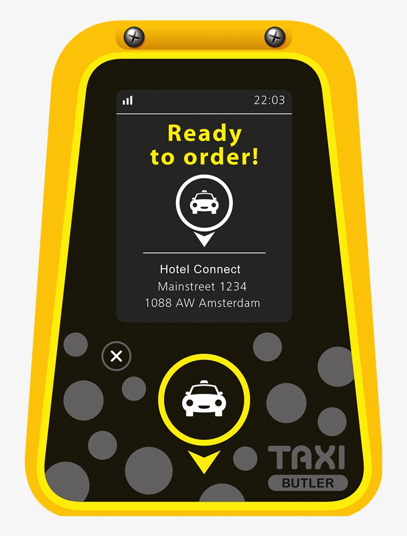 201604 Taxi Butler High Quality Booking Device - Taxicab, transparent png