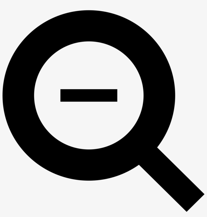 Minus Zoom Symbol Comments - Png Font Awesome Magnifying Glass, transparent png