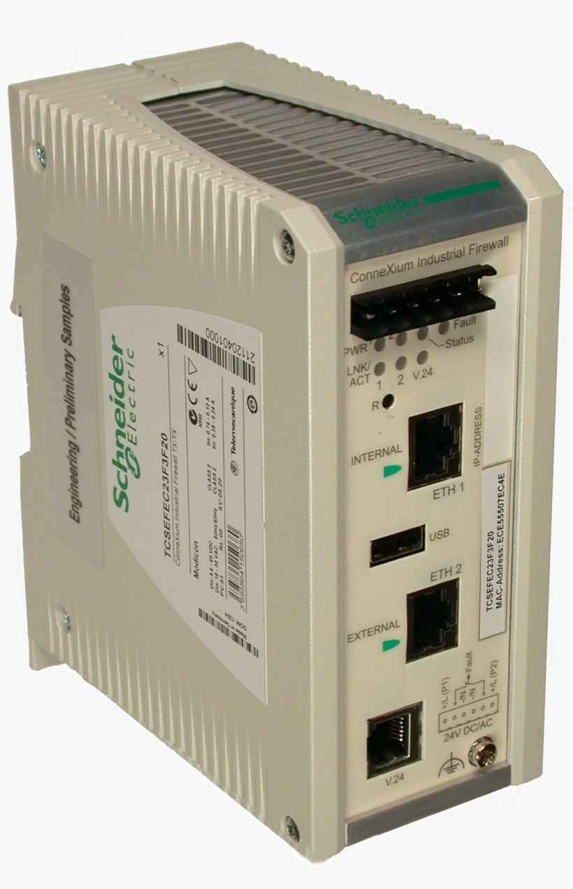 Connexium Tofino Firewall - Firewall Schneider, transparent png